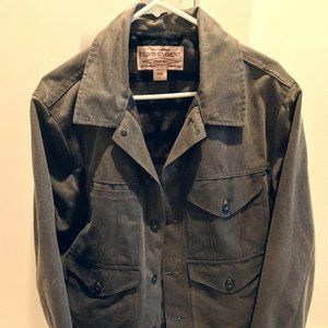 Filson Waist Length Tin Cloth Cruiser Jacket - L